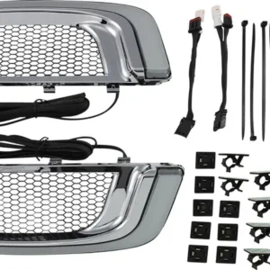 GRILL LOWER TRACER W/LED - FL 14-UP - CHROME