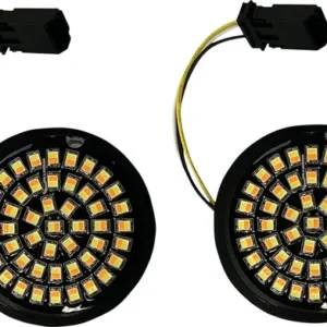 GEN 4 DYNAMIC RINGS TURN SIGNAL BULLET JAE PAIR WHITE/AMBER