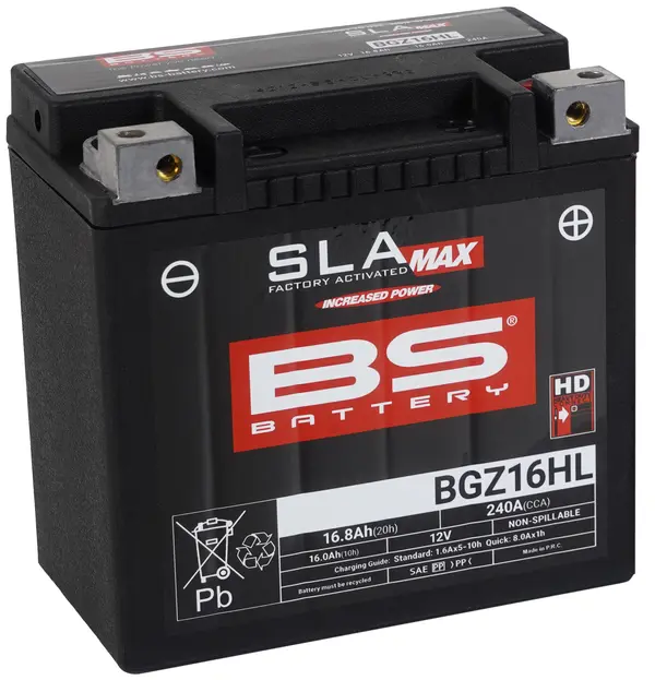 BATTERY BS BGZ16HL SLA-MAX