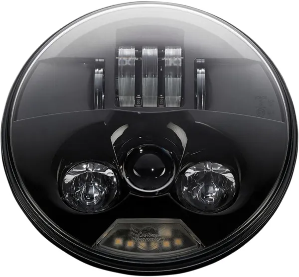 7" BLACK LED HEADLAMP ECE