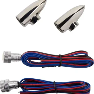 LIGHT MRKR BLLT W-AMB/CHR