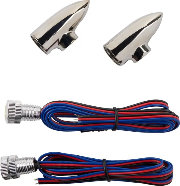 LIGHT MRKR BLLT W-AMB/CHR