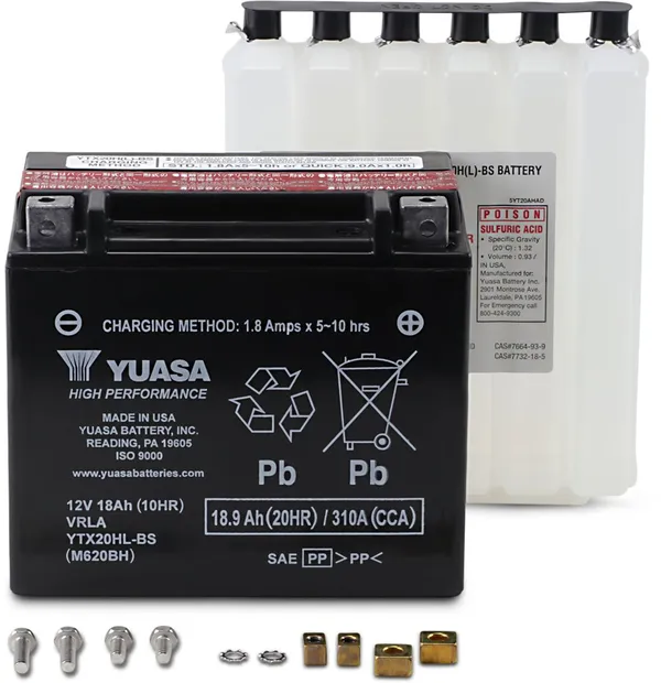 BATTERY YUASA MF YTX20HL-BS BATTERY YUASA MF YTX20HL-BS