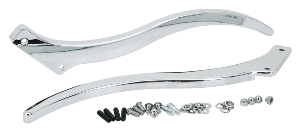 Chrome billet aluminum fender struts for Softail Chrome billet aluminum fender struts for Softail