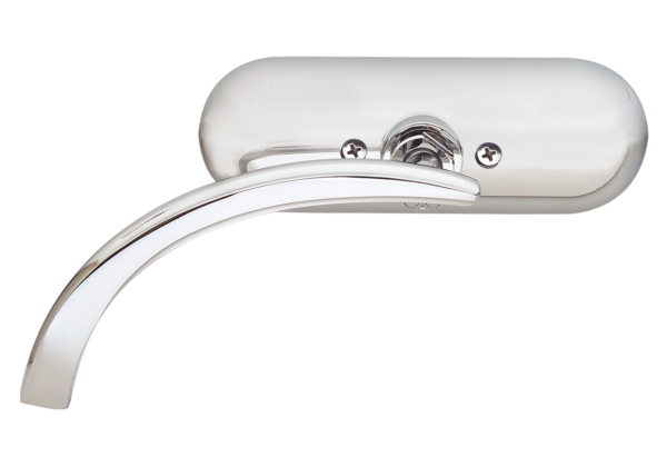 Arlen Ness Mini Oval Mirrors - Chrome - Left Arlen Ness Mini Oval Mirrors - Chrome - Left