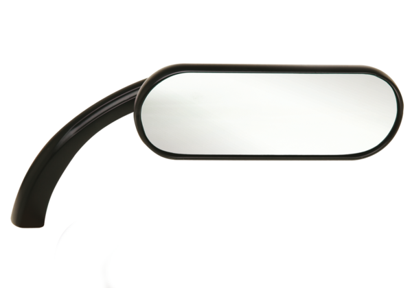 Arlen Ness Mini Oval Mirrors - Black - Right Arlen Ness Mini Oval Mirrors - Black - Right