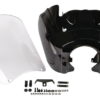Black T-Sport fairing kit with clear windshield Super Glide T-Sport style fairing